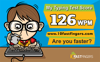 How to improve your keyboard typing speed with 10FastFingers